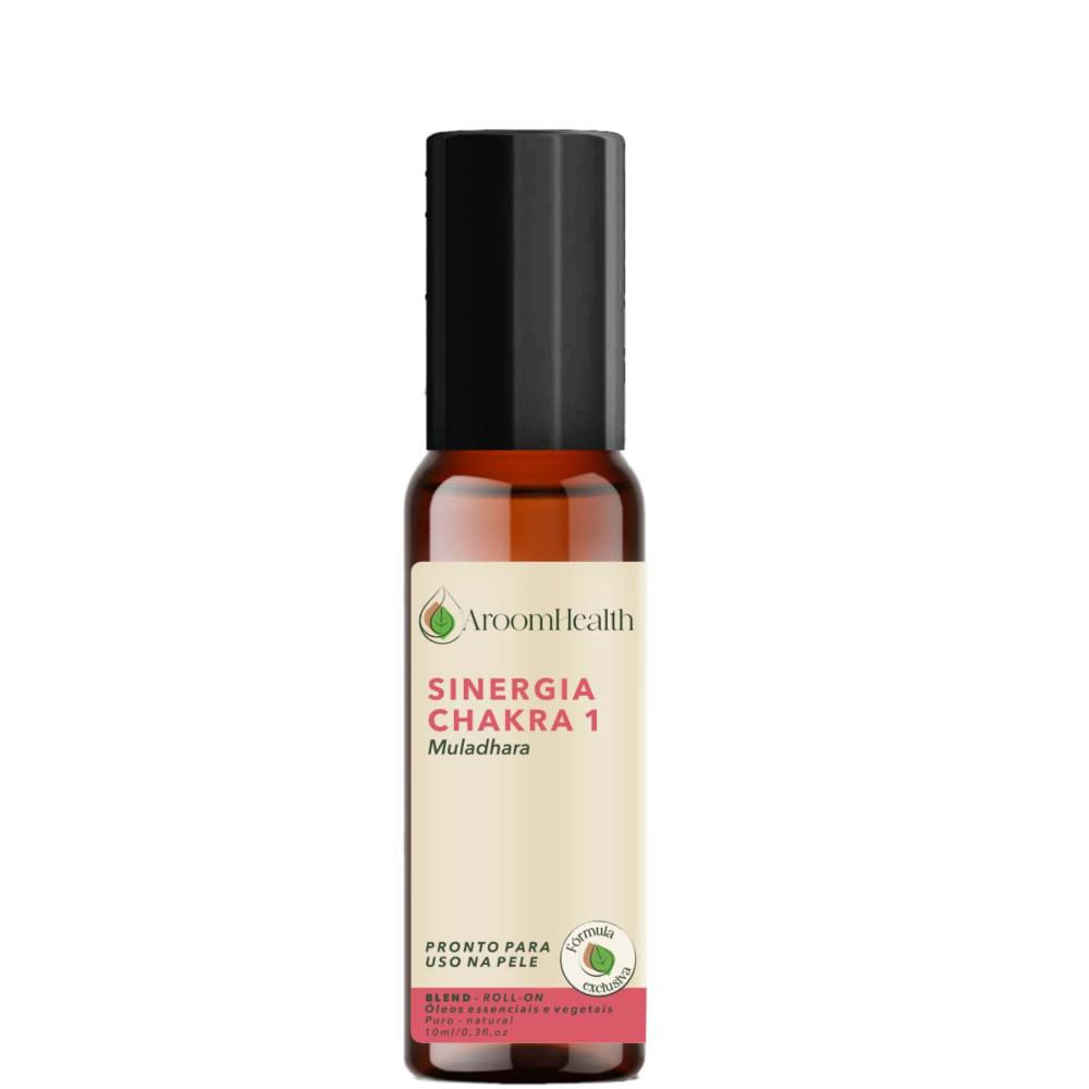AroomHealth Sinergia Chakra 1 Muladhara Roll- on 10ml - Fórmula Exclusiva