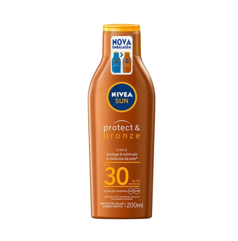 PROTETOR SOLAR NIVEA SUN PROTECT & BRONZE FPS30 200ML