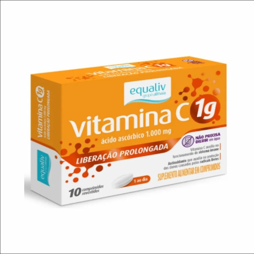 Equaliv Vitamina C 1g - 10 Comprimidos