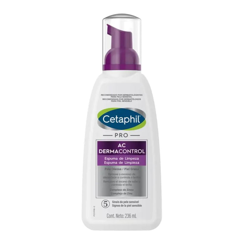 ESPUMA DE LIMPEZA FACIAL CETAPHIL PRO AC CONTROL 236ML