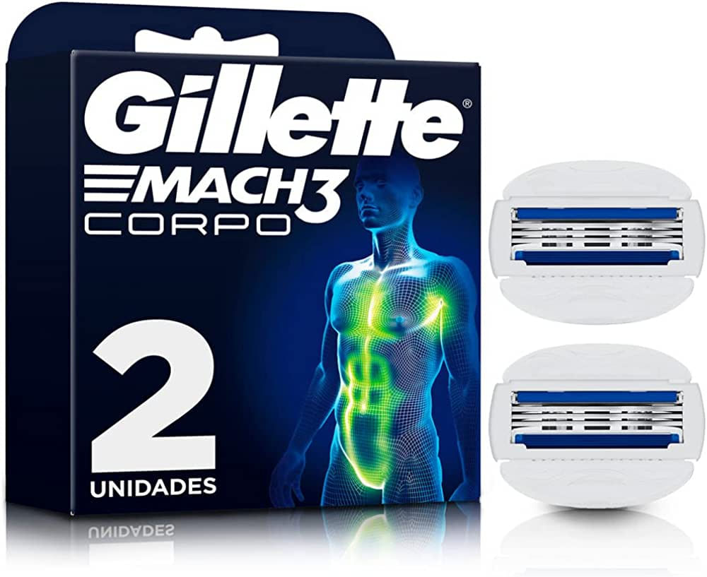 Carga Gillette Mach 3 Corpo 2 unidades