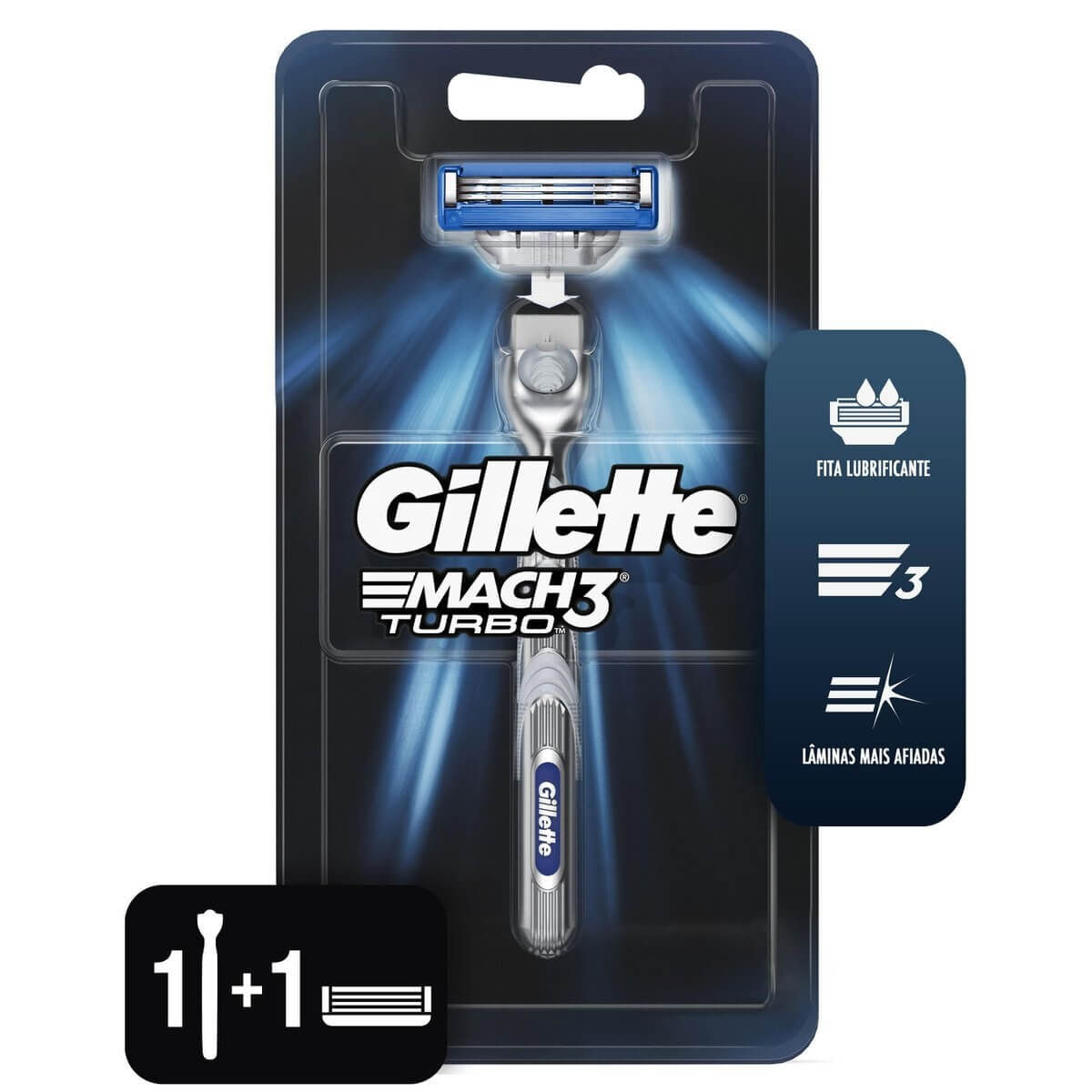 Aparelho de Barbear Gillette Mach 3 Corpo 1 Unidade