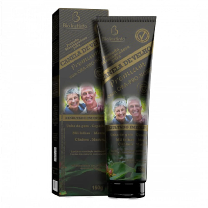 Pomada de Massagem Canela de Velho Premium Bio Instinto 150g