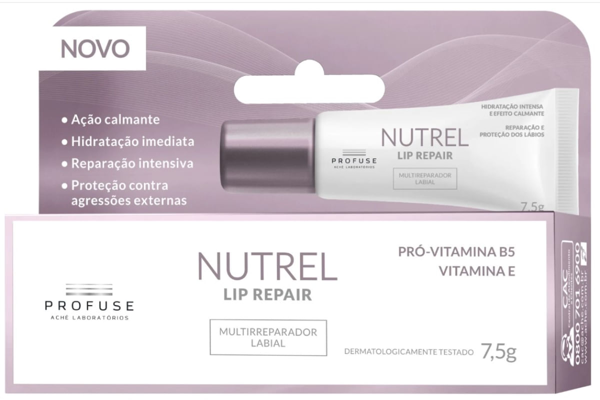 Hidratante Labial Profuse Nutrel Lip Repair 7,5g