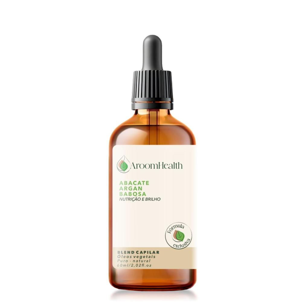 AroomHealth Blend de óleos capilares nutrição e brilho  - 60 ml Fórmula Exclusiva