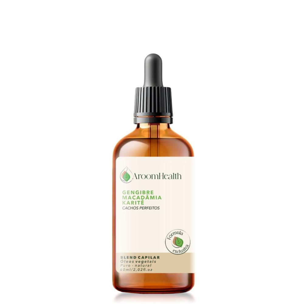 AroomHealth Blend capilar de óleos Cachos perfeito - 60 ml Fórmula Exclusiva