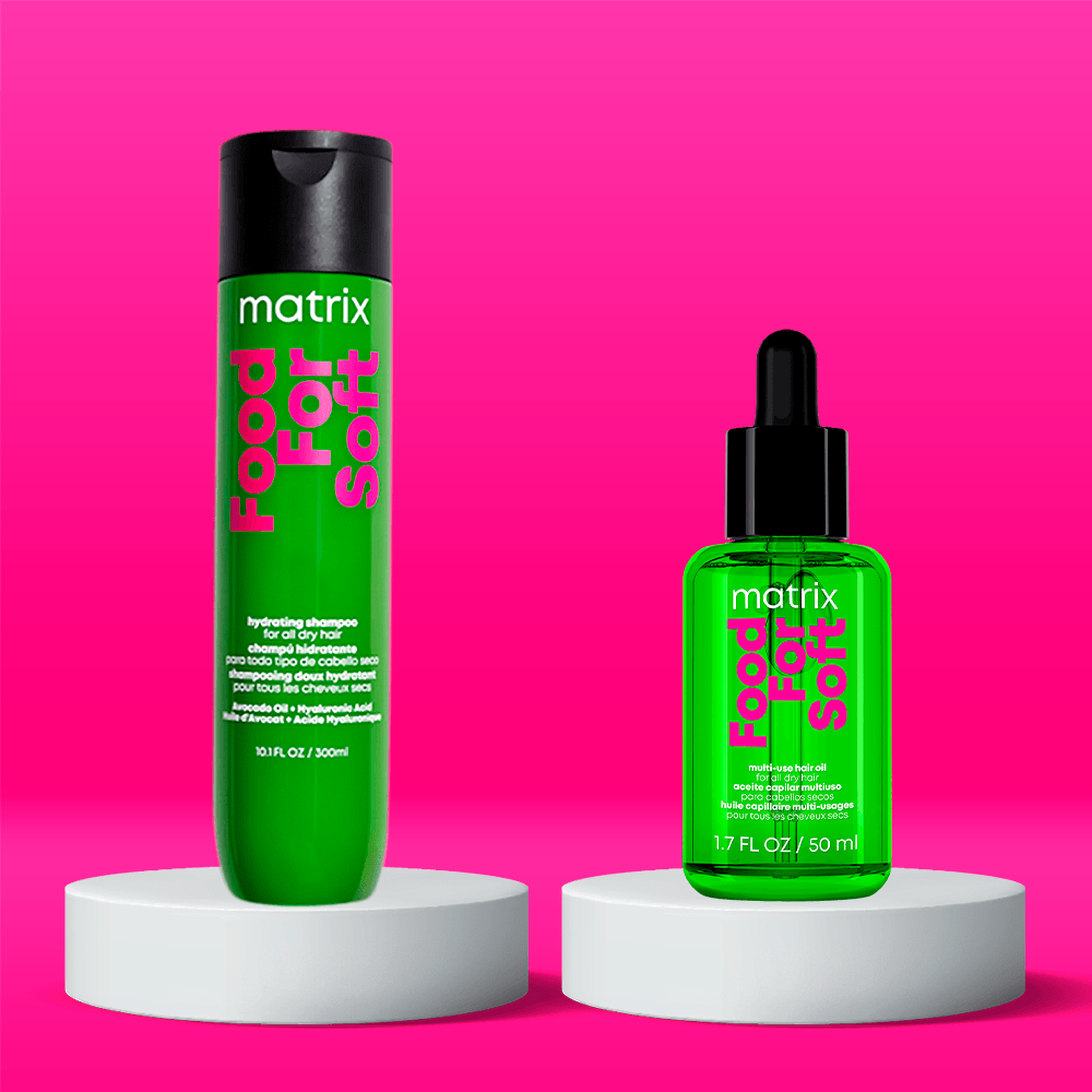 Kit Matrix Food For Soft – Shampoo + Óleo Capilar Hidratante
