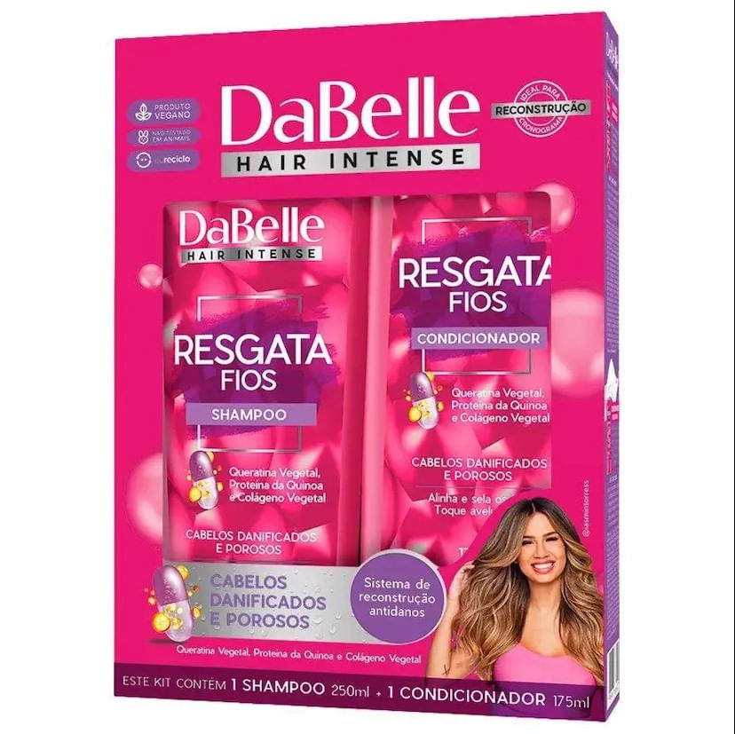 Kit DaBelle Resgata Fios Shampoo 200ml + Condicionador 175ml