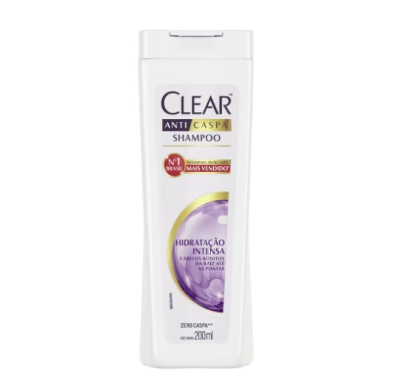 Shampoo Anticaspa Clear Women Hidratação Intensa com 200ml