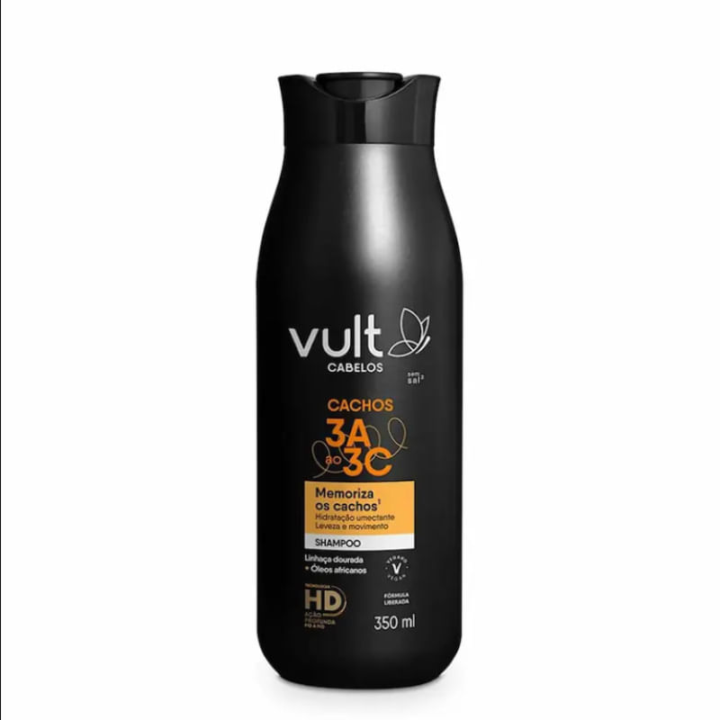 Shampoo Vult Cabelos Cachos 3A a 3C 350ml