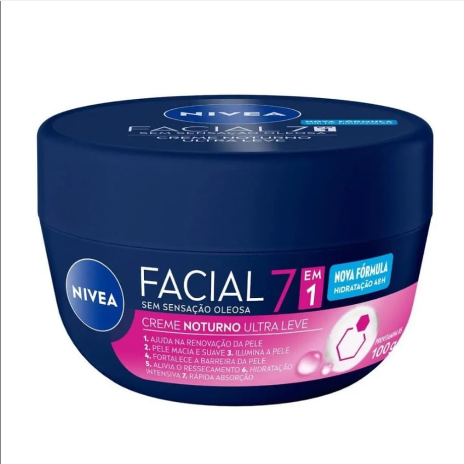 Nivea Creme Noturno - Hidratante Facial 100g