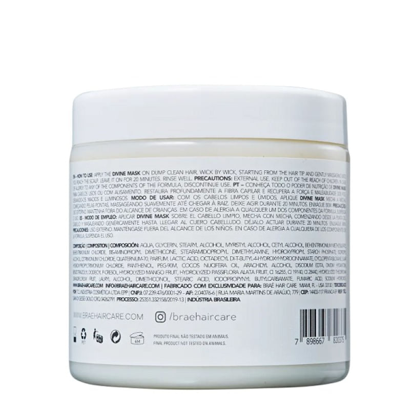 Brae Divine Anti-Frizz - Shampoo 1L+ Máscara 500g+ Leave-in 200g