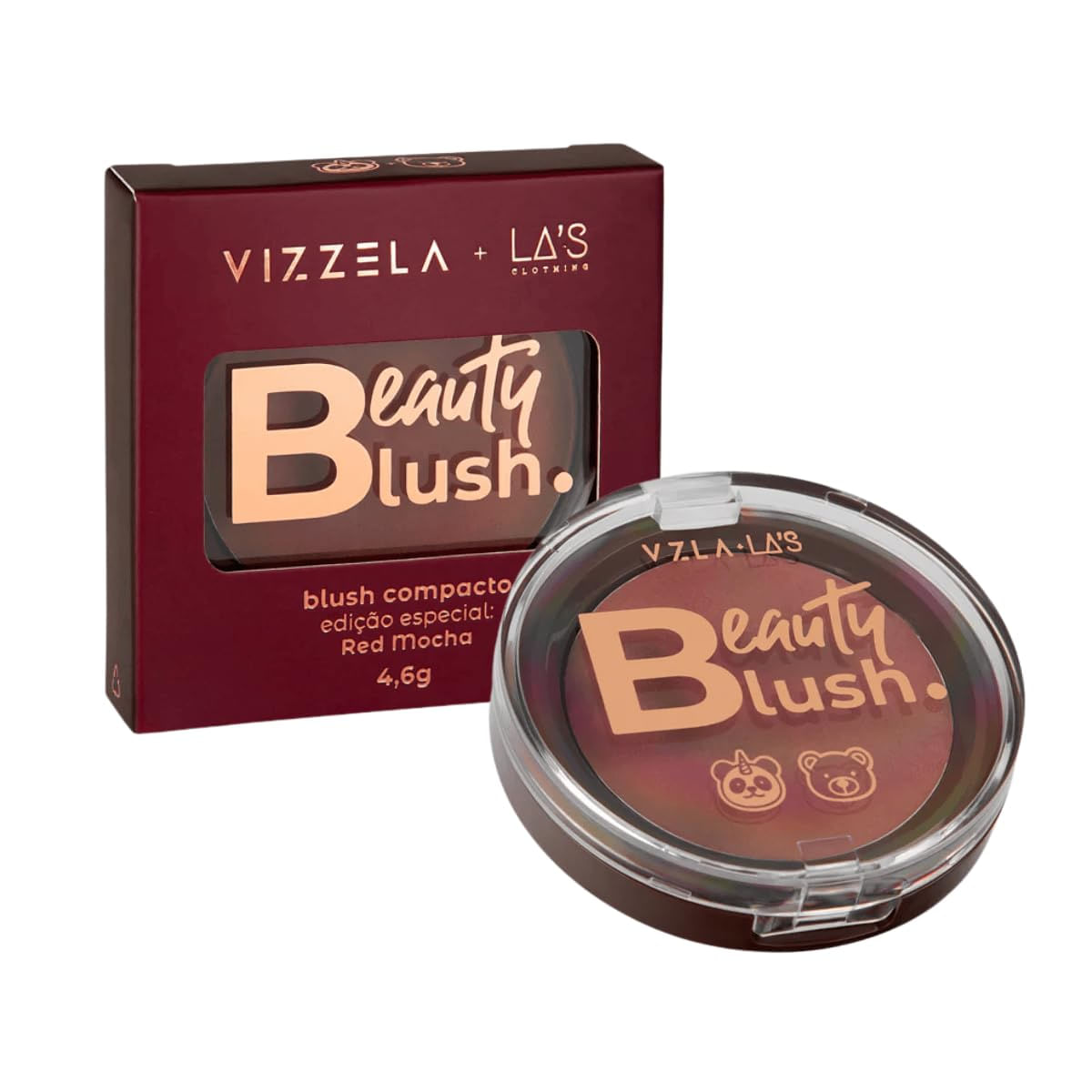 Blush Compacto Red Mocha - VIZZELA + LA'S