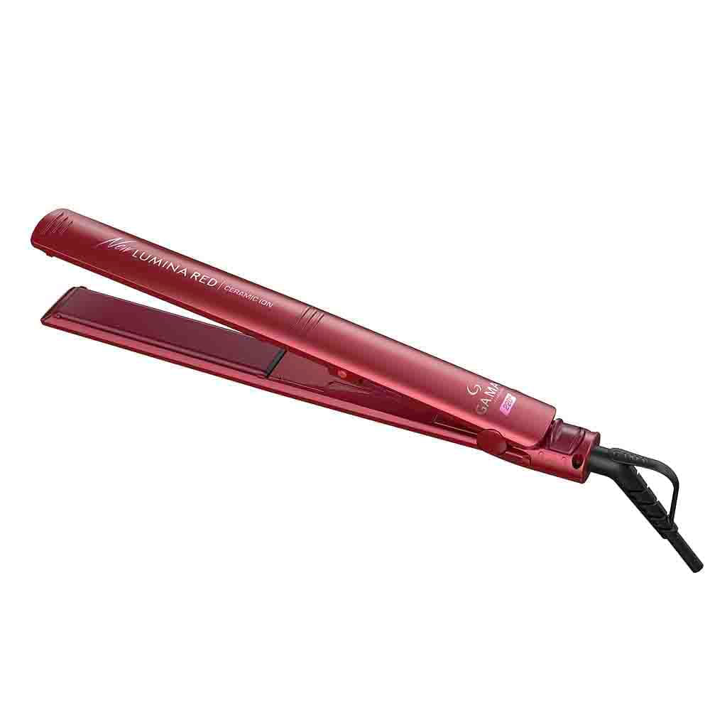 Prancha de Cabelo Gama Elegance New Lumina Red Ceramic Íon Bivolt
