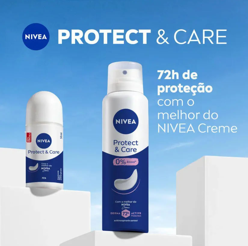 DESODORANTE ANTITRANSPIRANTE ROLL ON NIVEA PROTECT & CARE 50ML