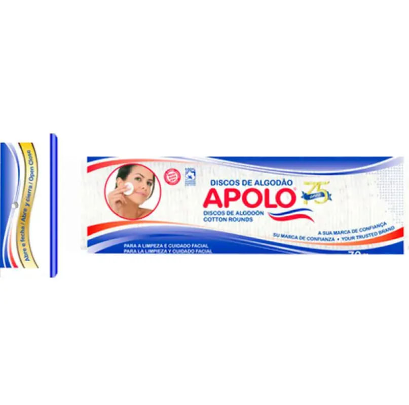 DISCOS DE ALGODÃO APOLO 70G