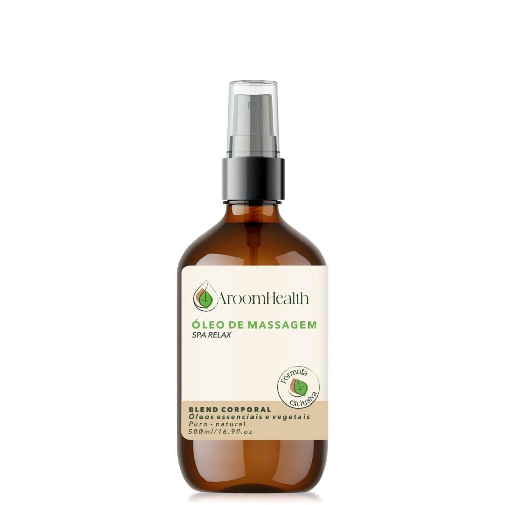 AroomHealth Blend de óleos para massagem Relax - 500 ml Fórmula Exclusiva