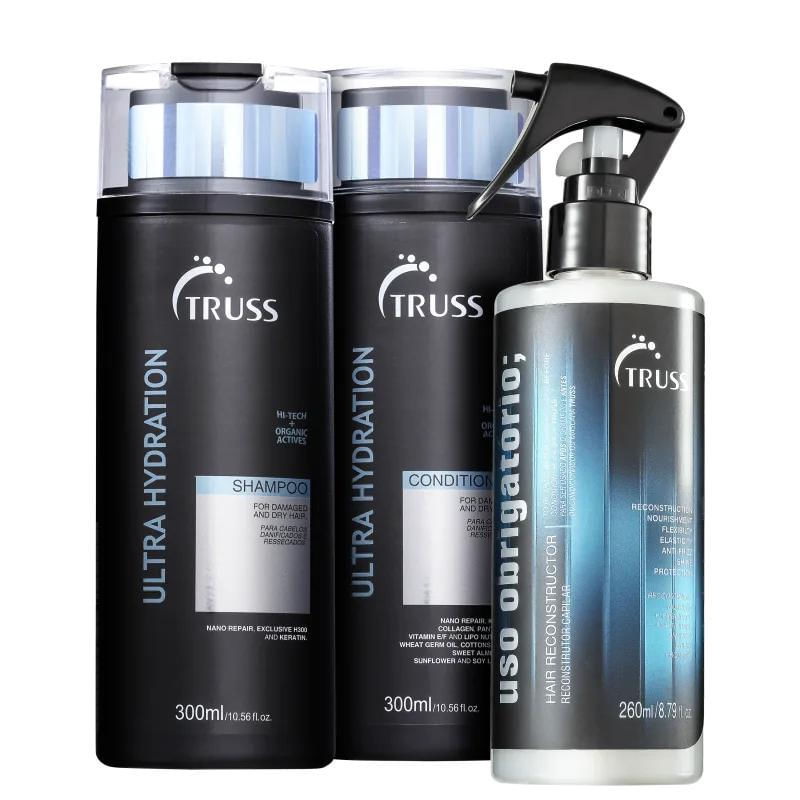 Truss Ultra Hydration Kit Shampoo 300ml + Condicionador 300ml + Uso Obrigatório 260ml