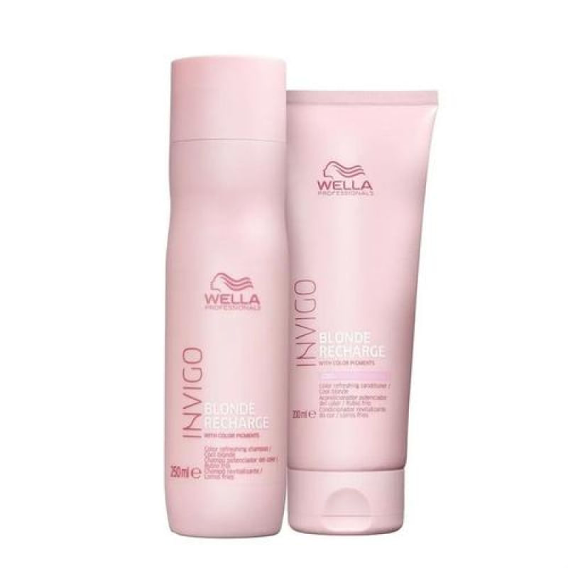 Kit Wella Professionals Invigo Blonde Recharge Duo (2 Produtos)