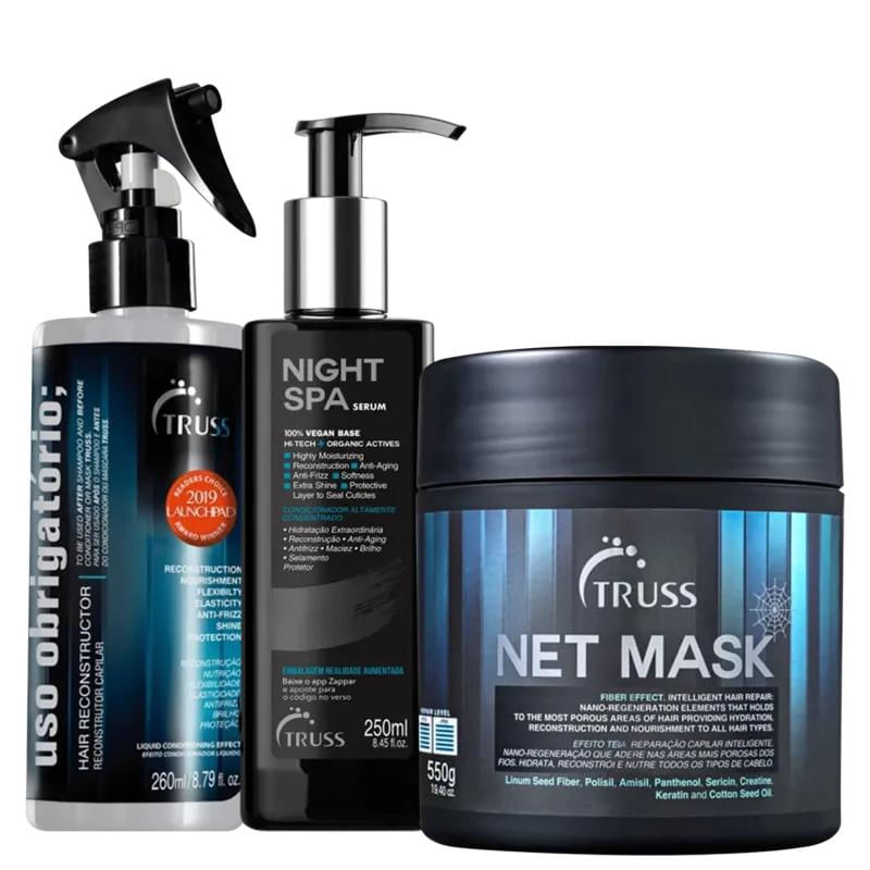 Truss Kit Uso Obrigatório + Night Spa + Net Mask (3 produtos)