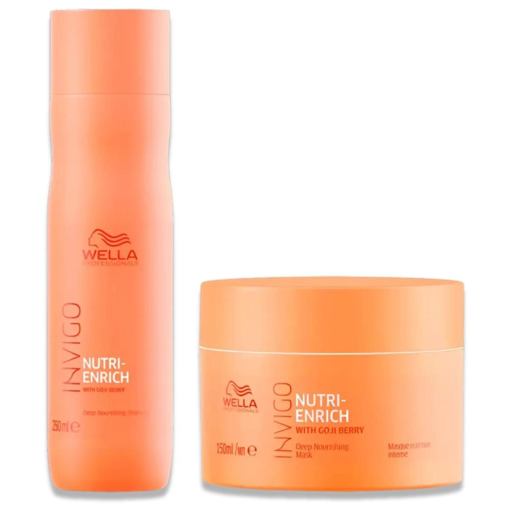 Kit Wella Pro Invigo Enrich Shampoo 250 Ml + Mascara 150 Ml