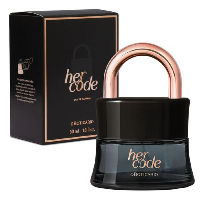 Perfume Her Code Eau De Parfum - 2023 - Único E Instigante Fragrância Amadeirada Frutal