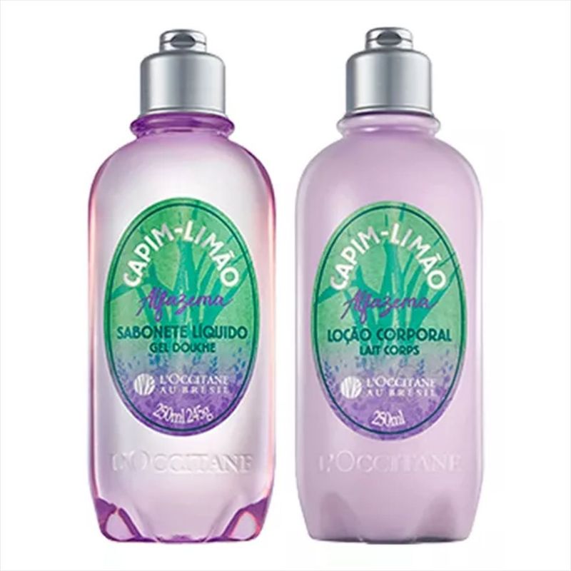 Kit L'occitane Capim Limão Alfazema Loção+Sabonete Líquido - Época