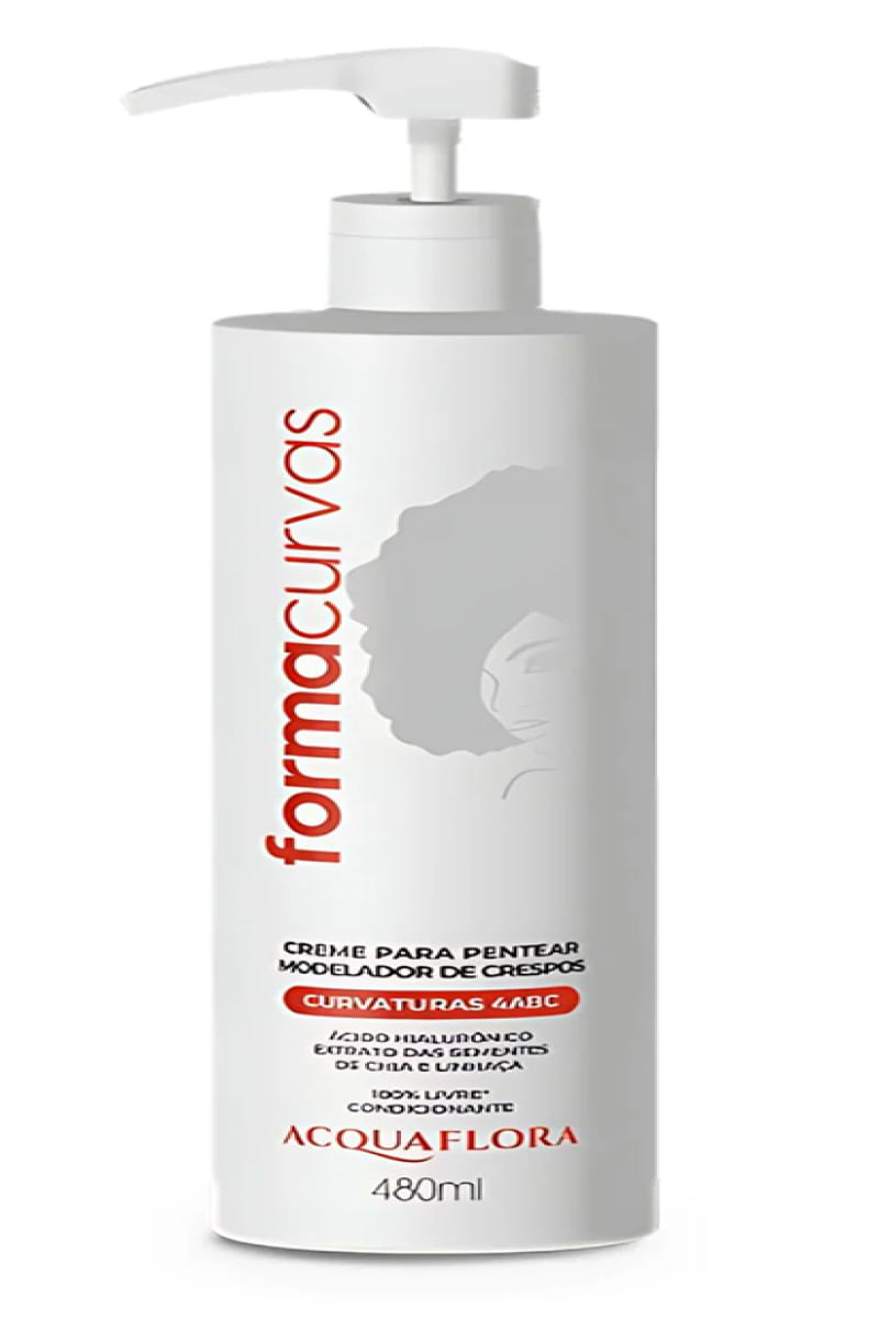 Creme Para Pentear Modelador de Crespos Forma Curvas 480ml - ACQUAFLORA