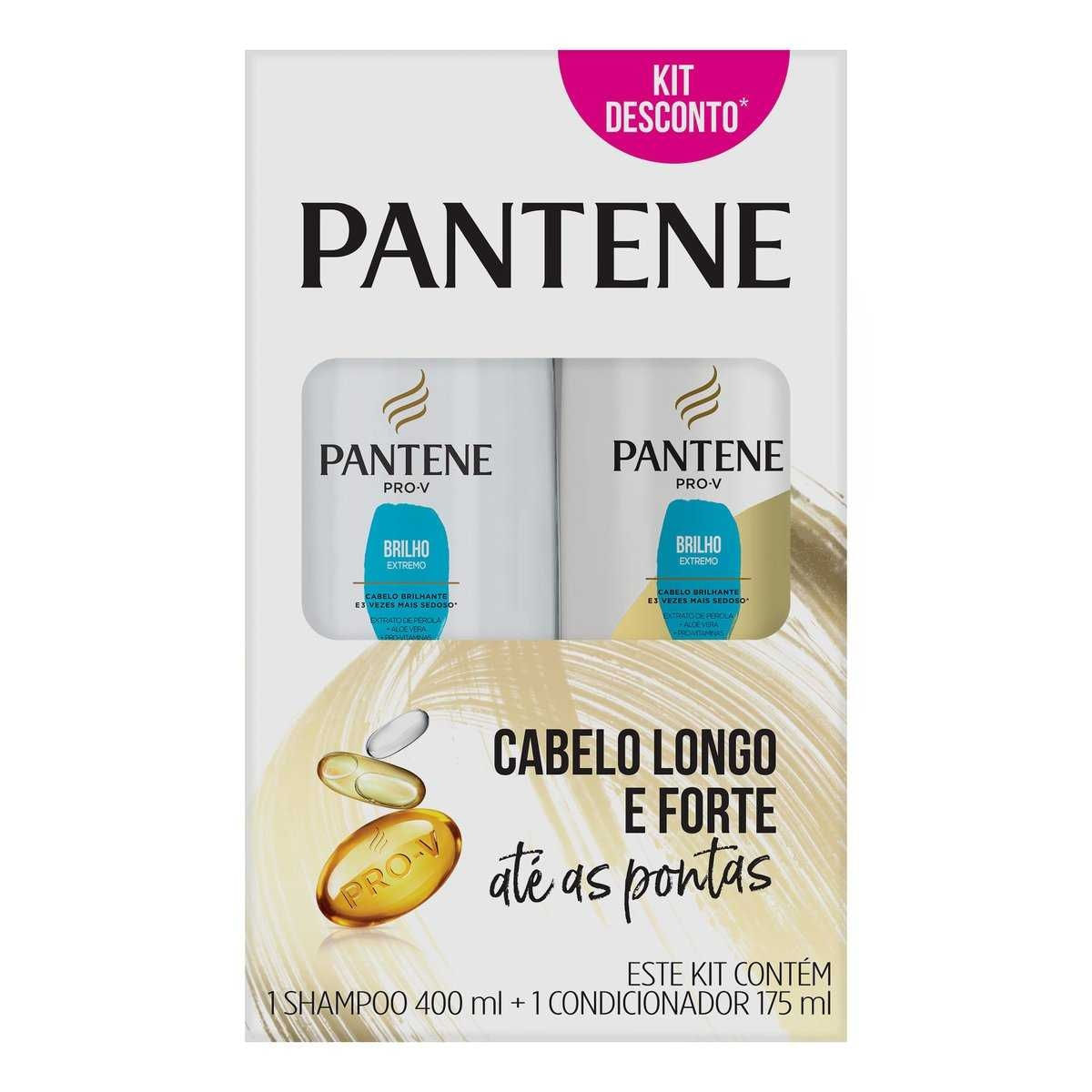 Shampoo + Condicionador Pantene Brilho Extremo