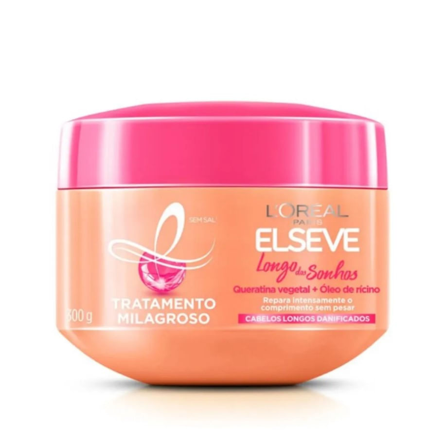 Creme De Tratamento Capilar Elseve Longo Dos Sonhos 300G