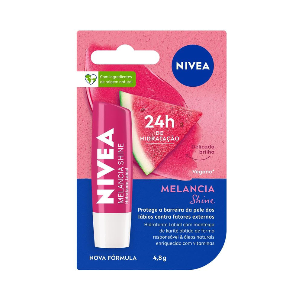 Protetor Labial Nivea Lip Care Melancia 4,8g