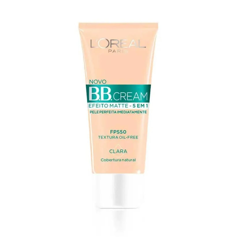 L'ORÉAL PARIS BB CREAM 5 EM 1 EFEITO MATTE FPS50 CLARA 30G