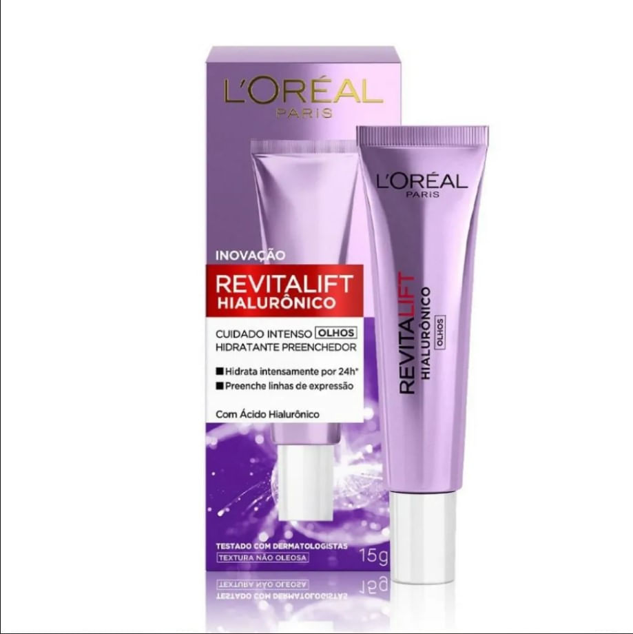 CREME ANTI-IDADE PARA OLHOS L'ORÉAL PARIS - REVITALIFT HIALURÔNICO - 15G