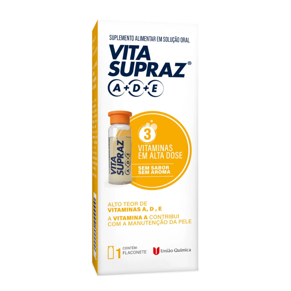 Suplemento sem Sabor Vitasupraz Caixa Flaconete 3ml