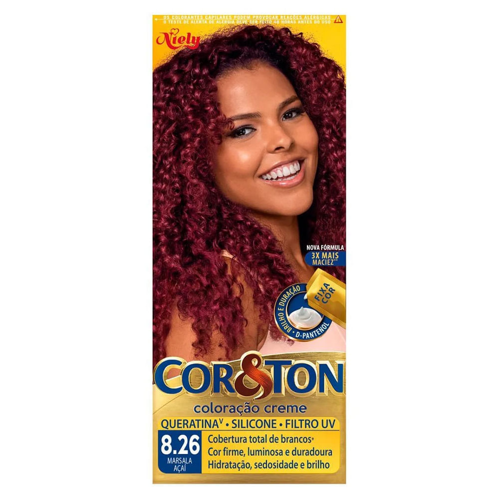 Tintura Cor e Ton 8.26 Marsala Açaí