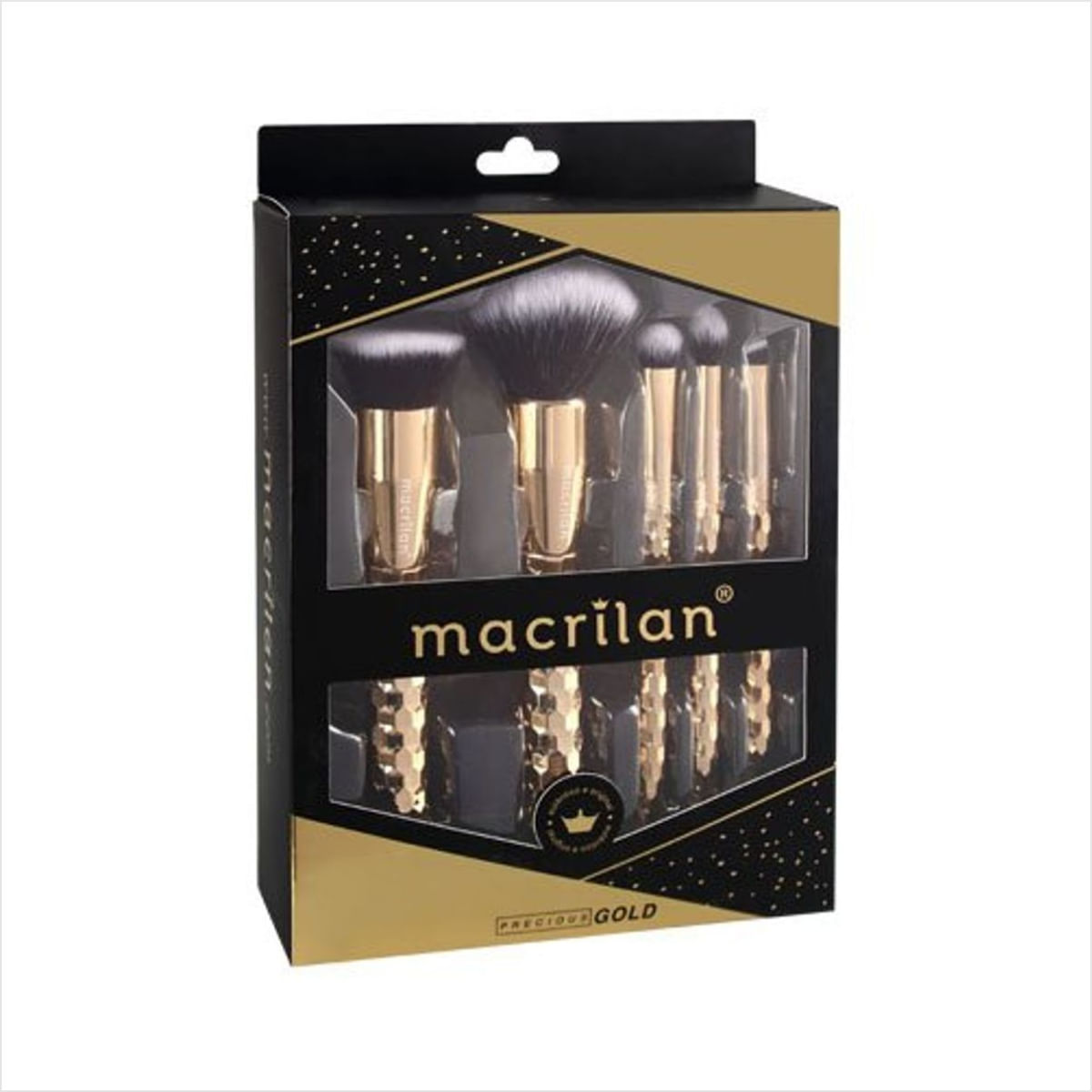 Macrilan Ed006 Kit De Pinceis Precious Gold