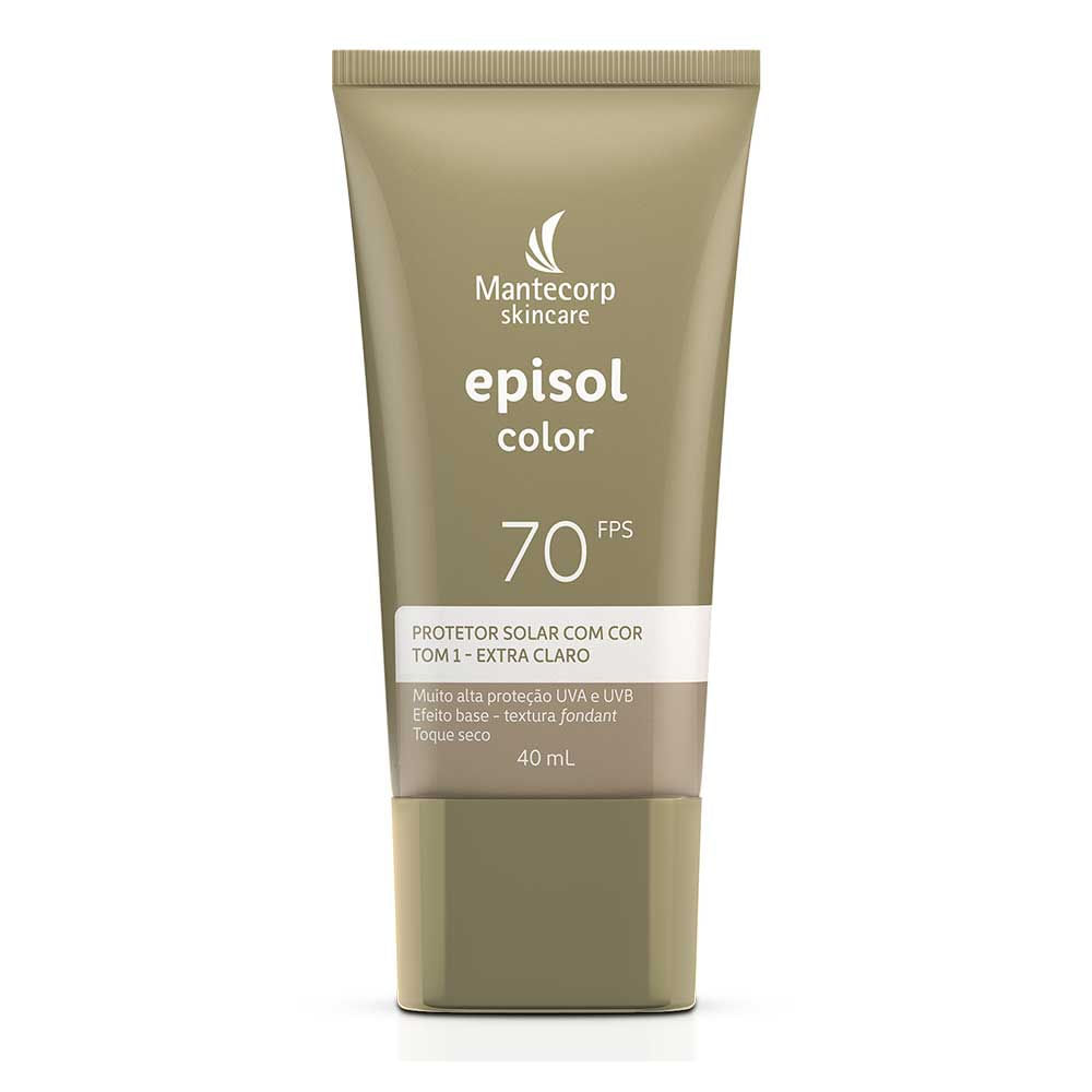 Protetor Solar Episol Color Tom 1 Extra Claro FPS70 40ml