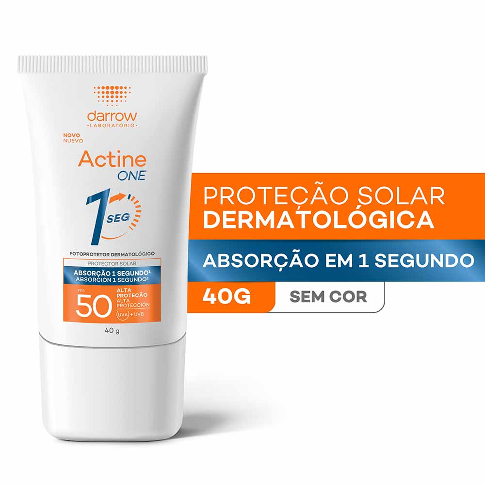 Darrow Actine One Protetor Solar Facial Sem Cor FPS50