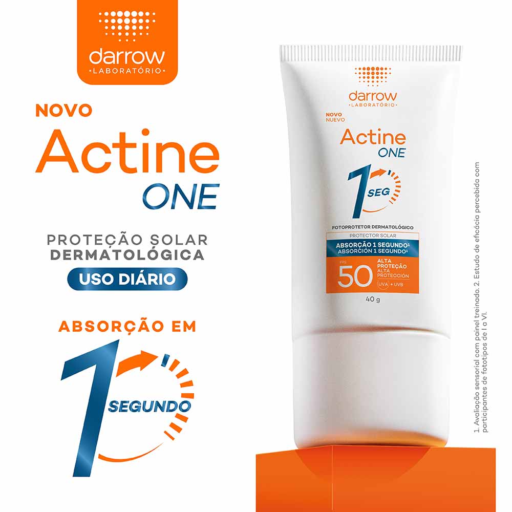 Darrow Actine One Protetor Solar Facial Sem Cor FPS50