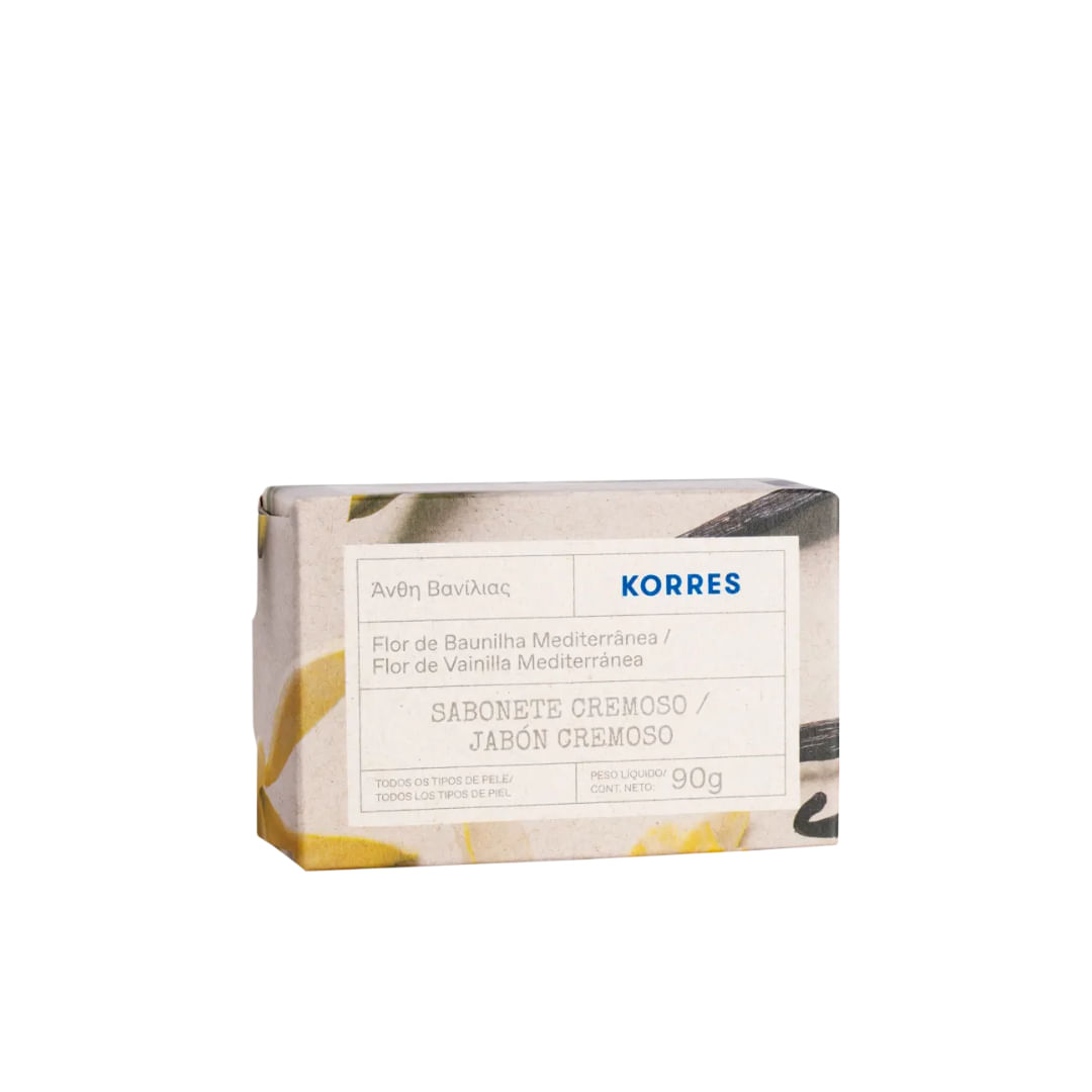 Korres Baunilha Mediterrânea - Sabonete Em Barra 90G