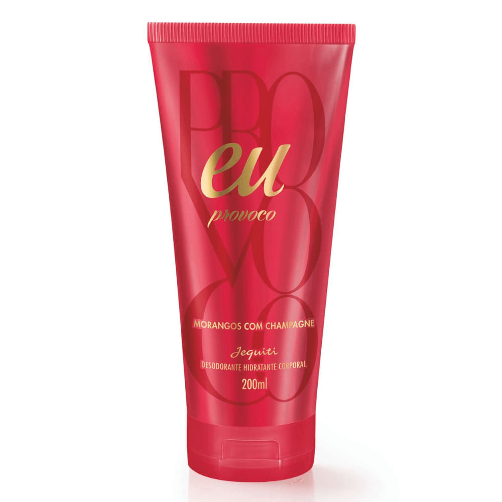 Desodorante Hidratante Corporal Eu Provoco Morangos com Champagne Jequiti 200 ml
