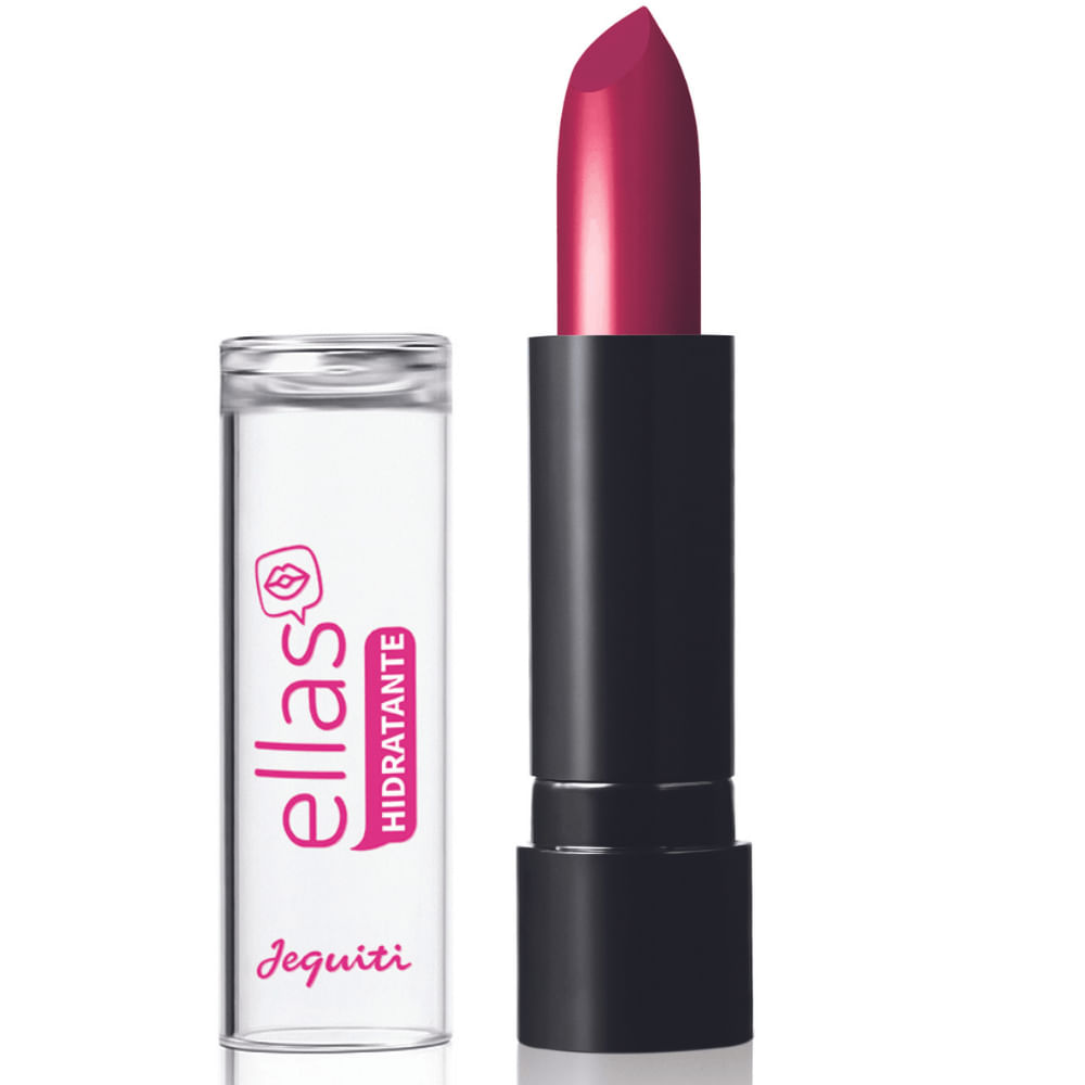 Batom Hidratante Ellas Jequiti Rosa Ousadia, 3,5 g