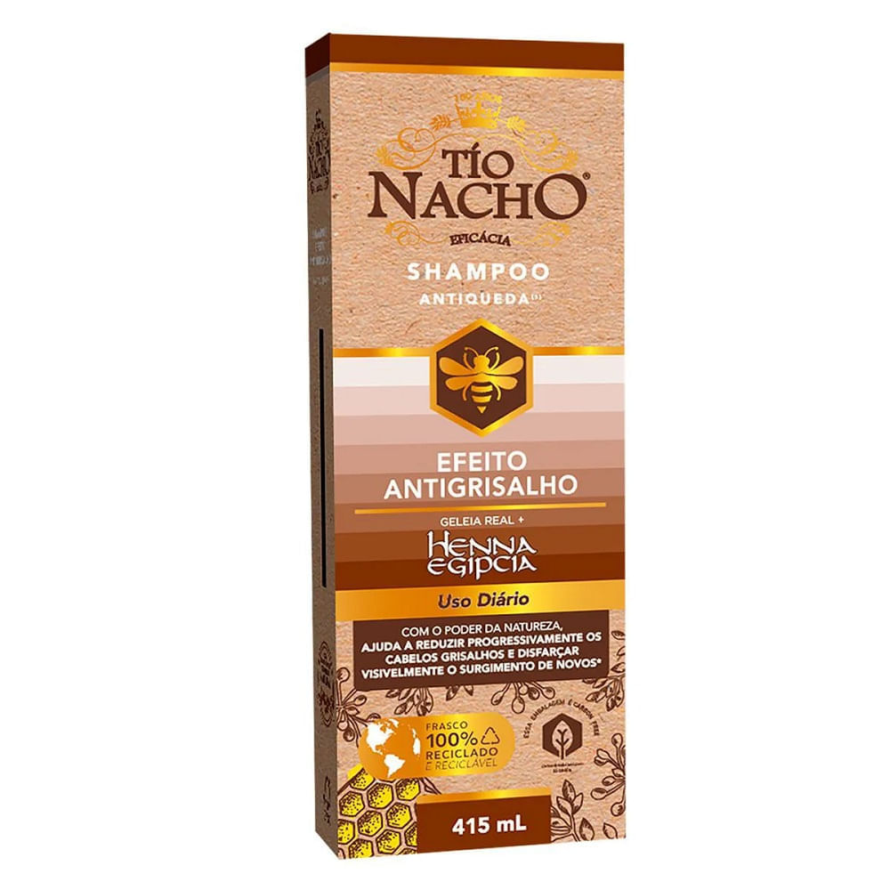 Shampoo Antiqueda Tio Nacho Antigrisalho 415ml
