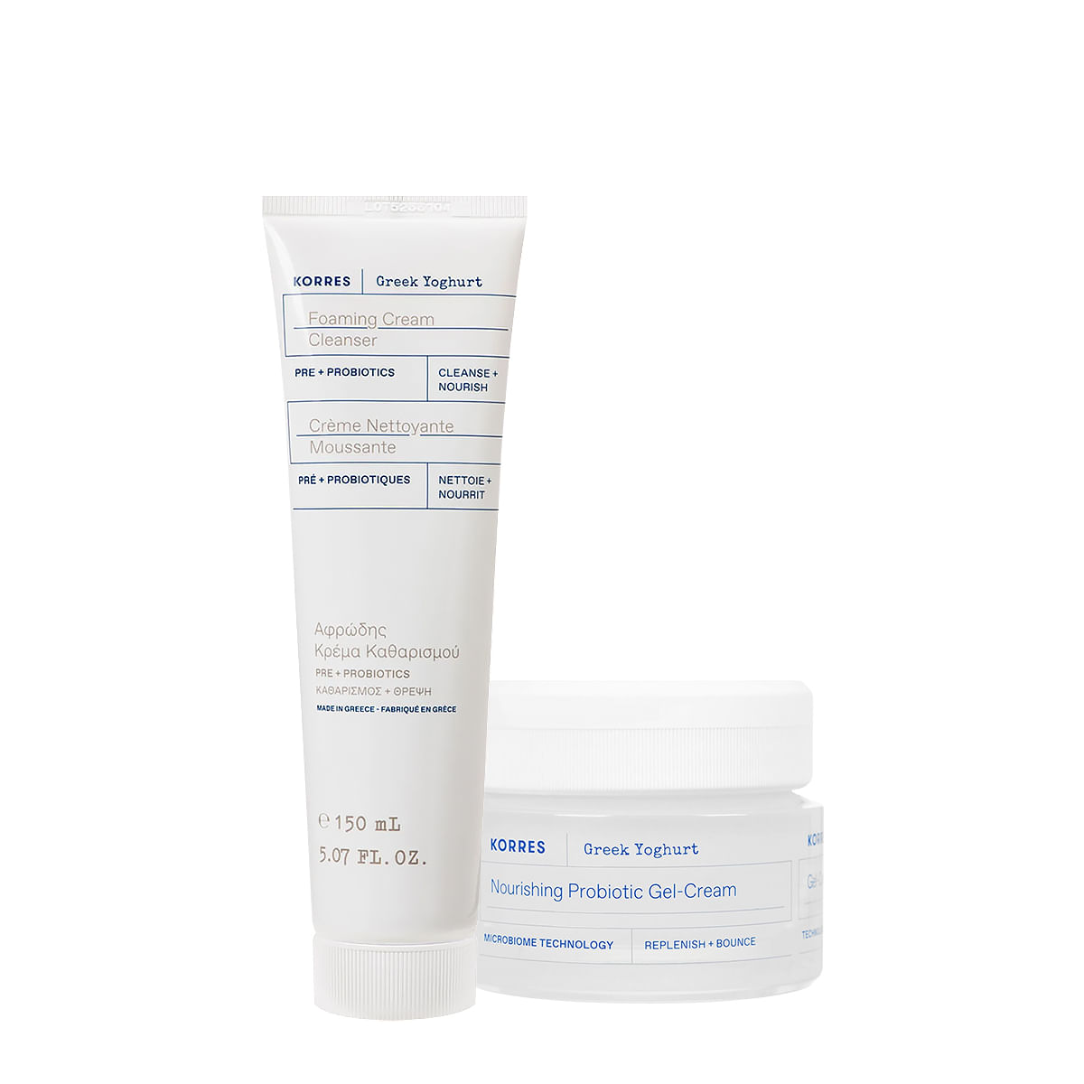 Kit Korres Greek Yoghurt Espuma Creme Facial (2 produtos)