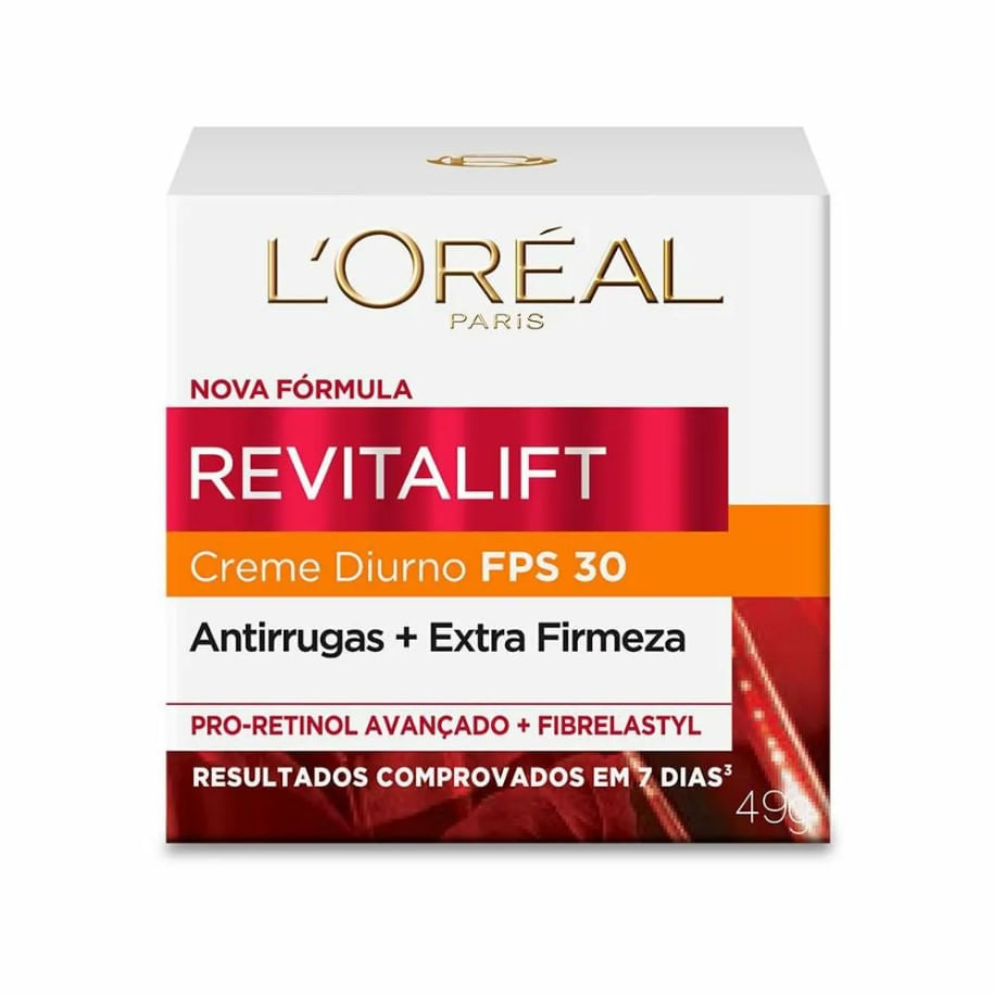 CREME ANTI-IDADE FACIAL L'ORÉAL PARIS REVITALIFT CREME DIURNO FPS30 - 49G