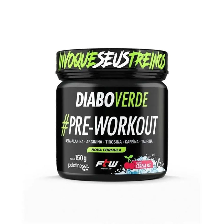 Pré-Treino Diabo Verde Cereja Ice 150g