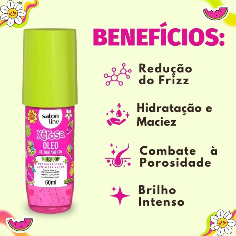 Óleo De Tratamento Capilar Salon Line Xêrosa Vibes Pop 60ml