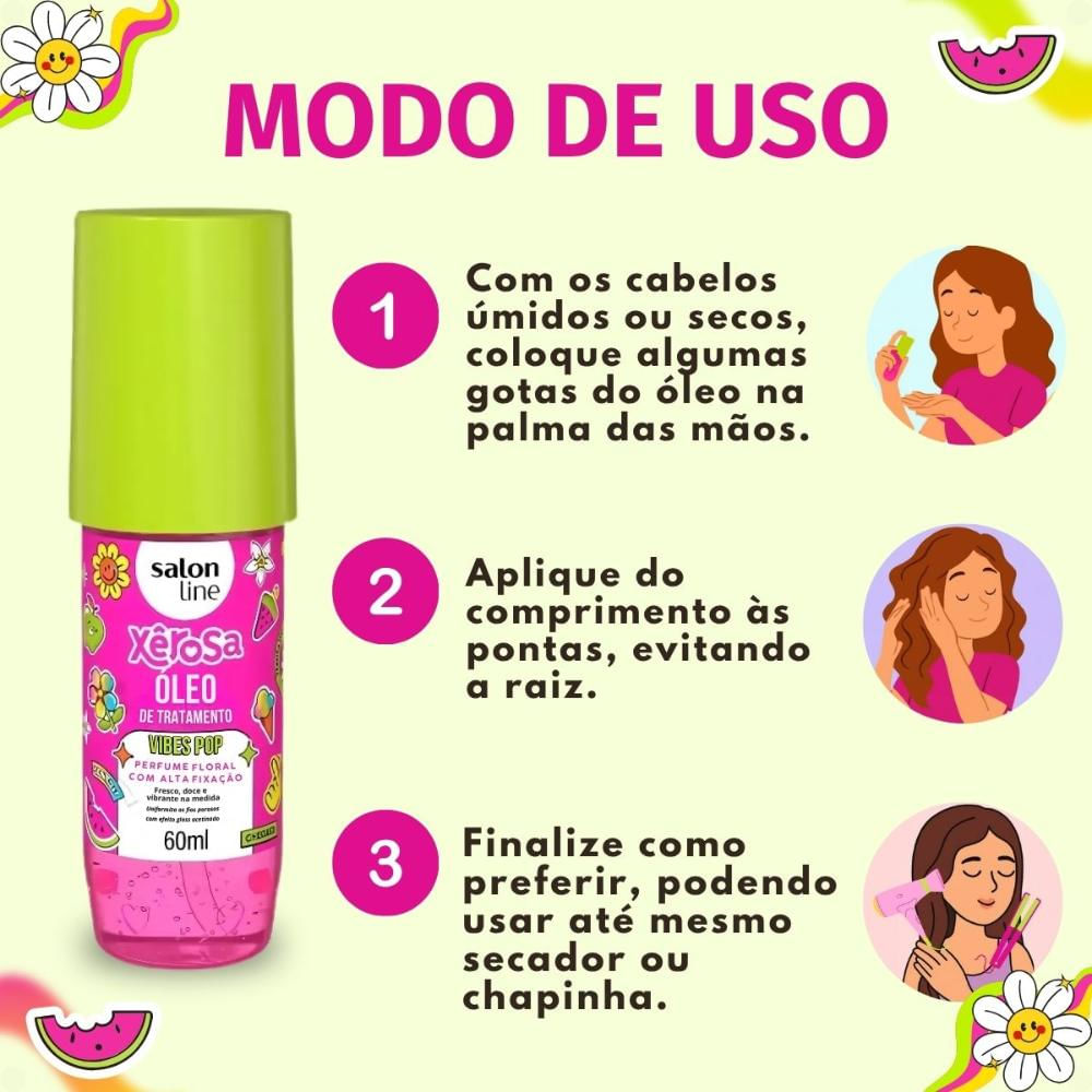 Óleo De Tratamento Capilar Salon Line Xêrosa Vibes Pop 60ml