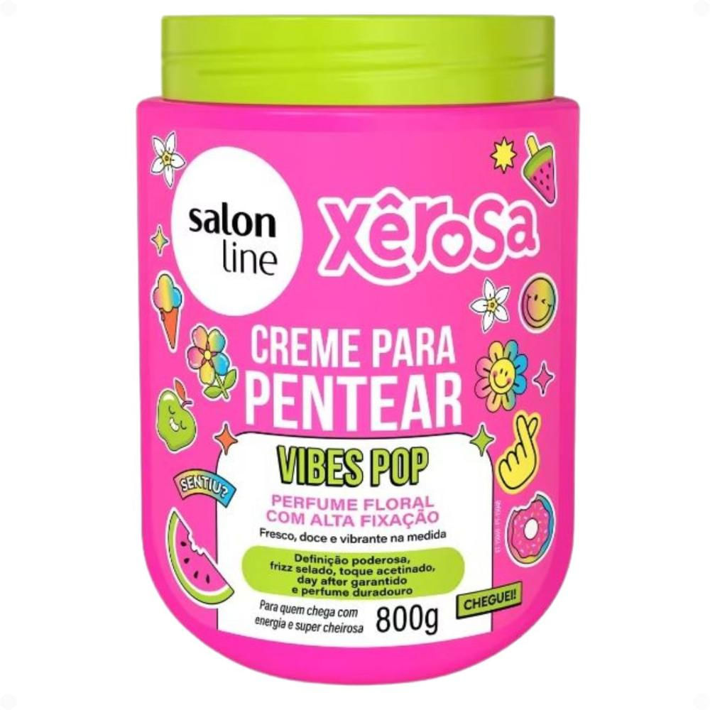 A melhor oferta de: Creme Para Pentear Salon Line Xêrosa Vibes Pop
