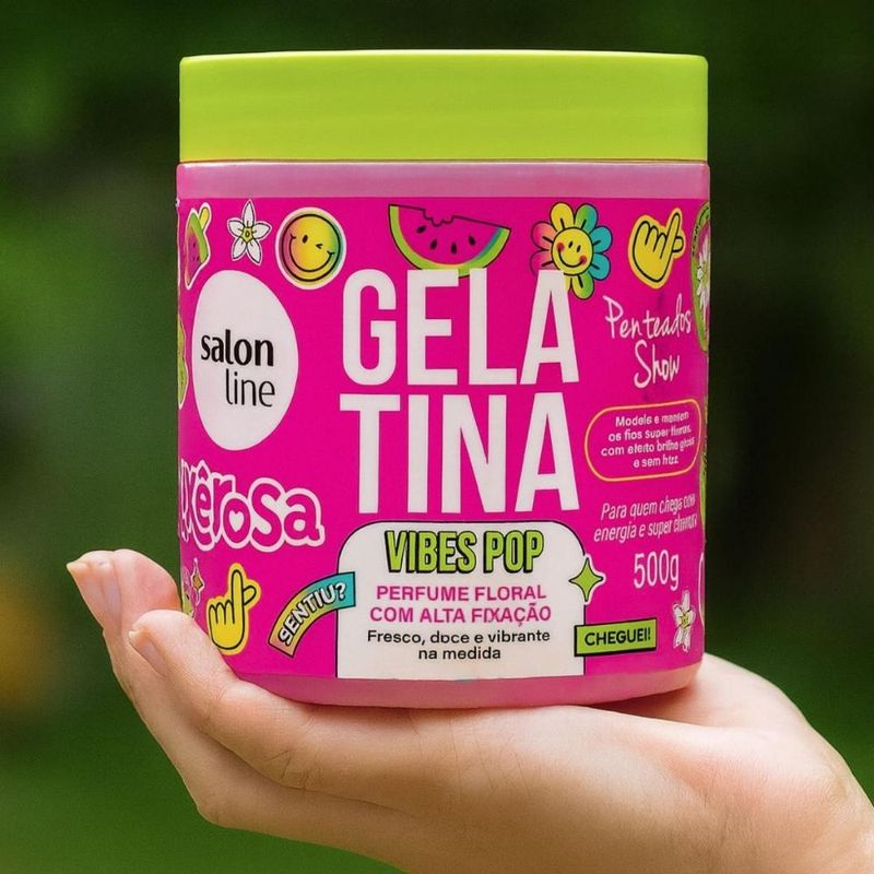Gelatina Capilar Salon Line Xêrosa Vibes Pop 500g - Época Cosméticos